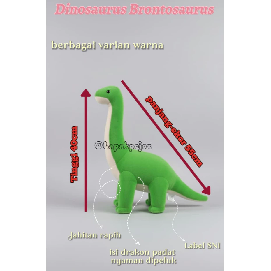 Boneka Dinosaurus Brontosaurus 1
