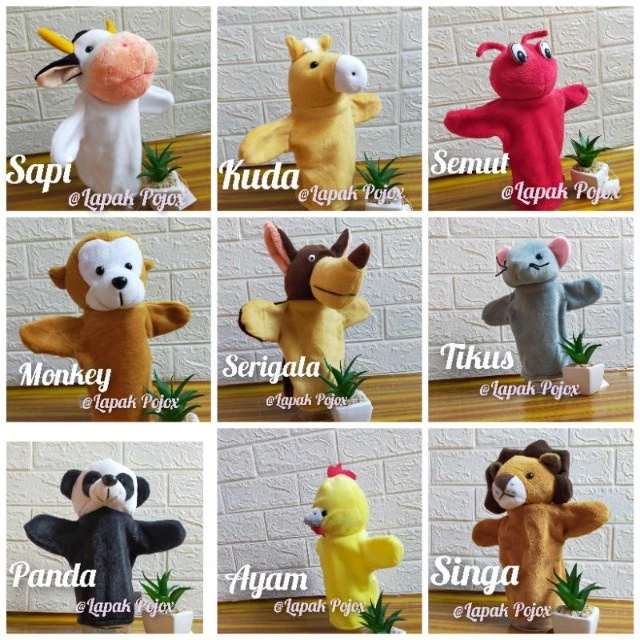 boneka tangan karakter 3