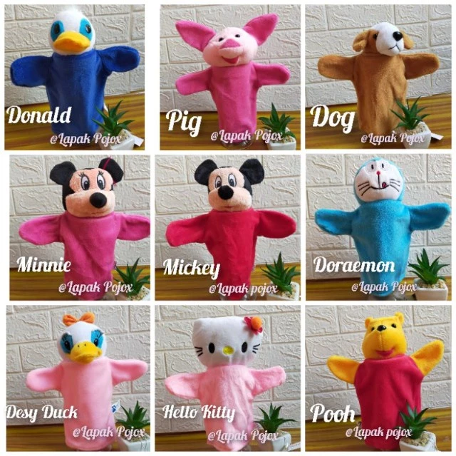 boneka tangan karakter 6