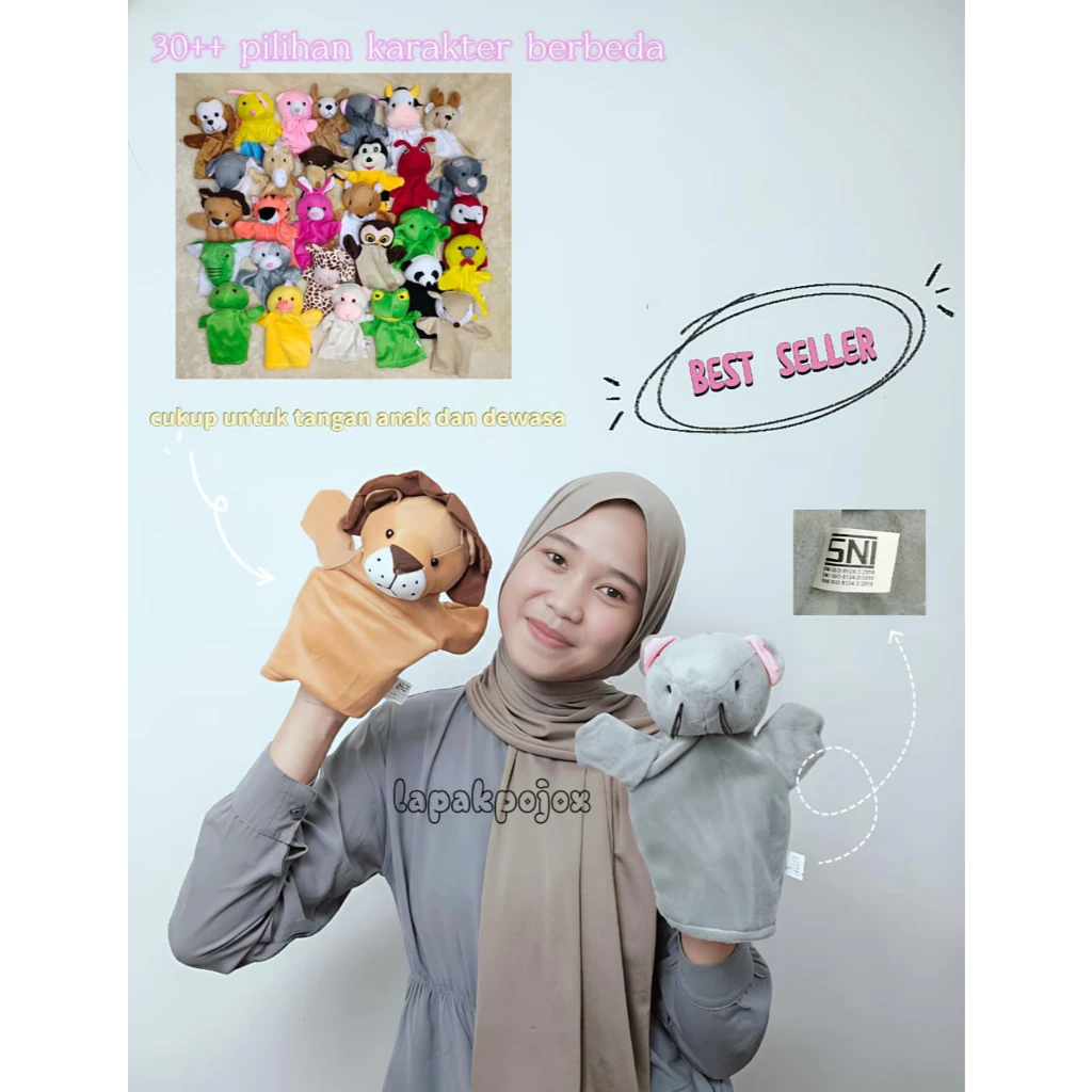 boneka tangan karakter boneka tangan karakter