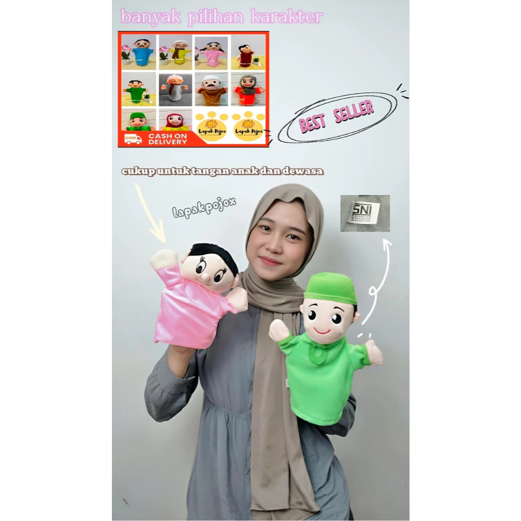 Boneka Tangan Karakter Manusia (Keluarga) & profesi 1
