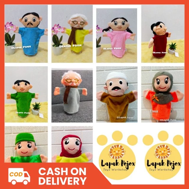Boneka Tangan Karakter Manusia (Keluarga) & profesi 2
