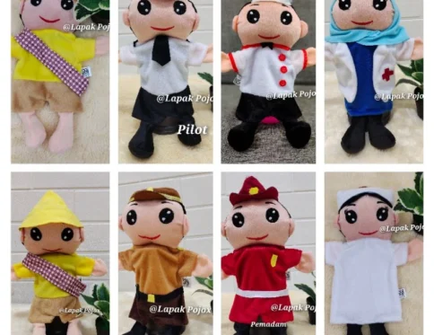 Boneka Tangan Karakter Manusia (Keluarga) & profesi 3