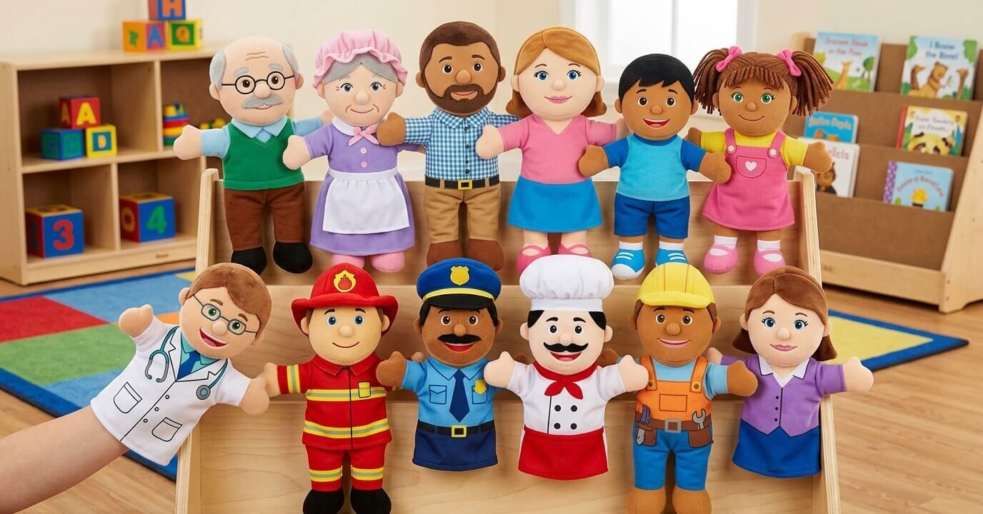 Boneka Tangan Karakter Manusia dan Profesi